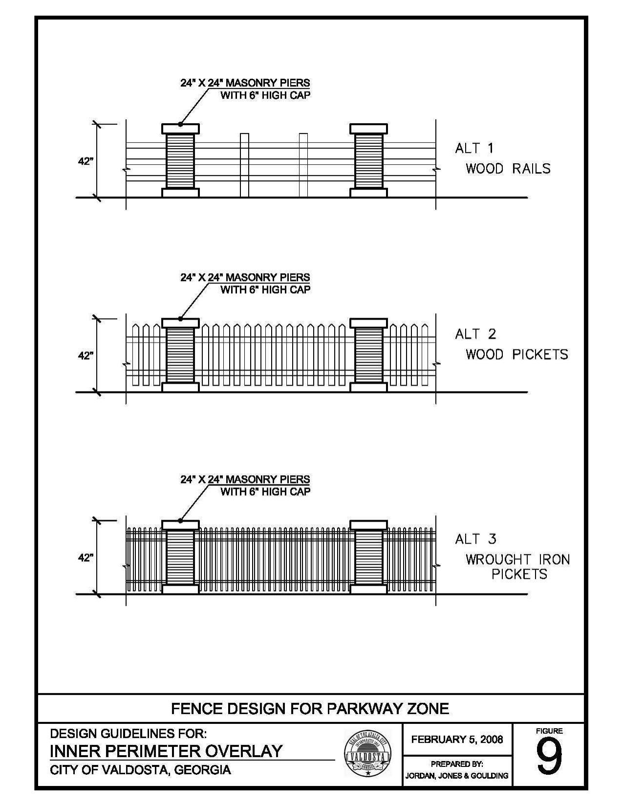 Fence Design for Parkway Zone